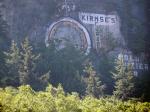 Billboard on the side of a mountain